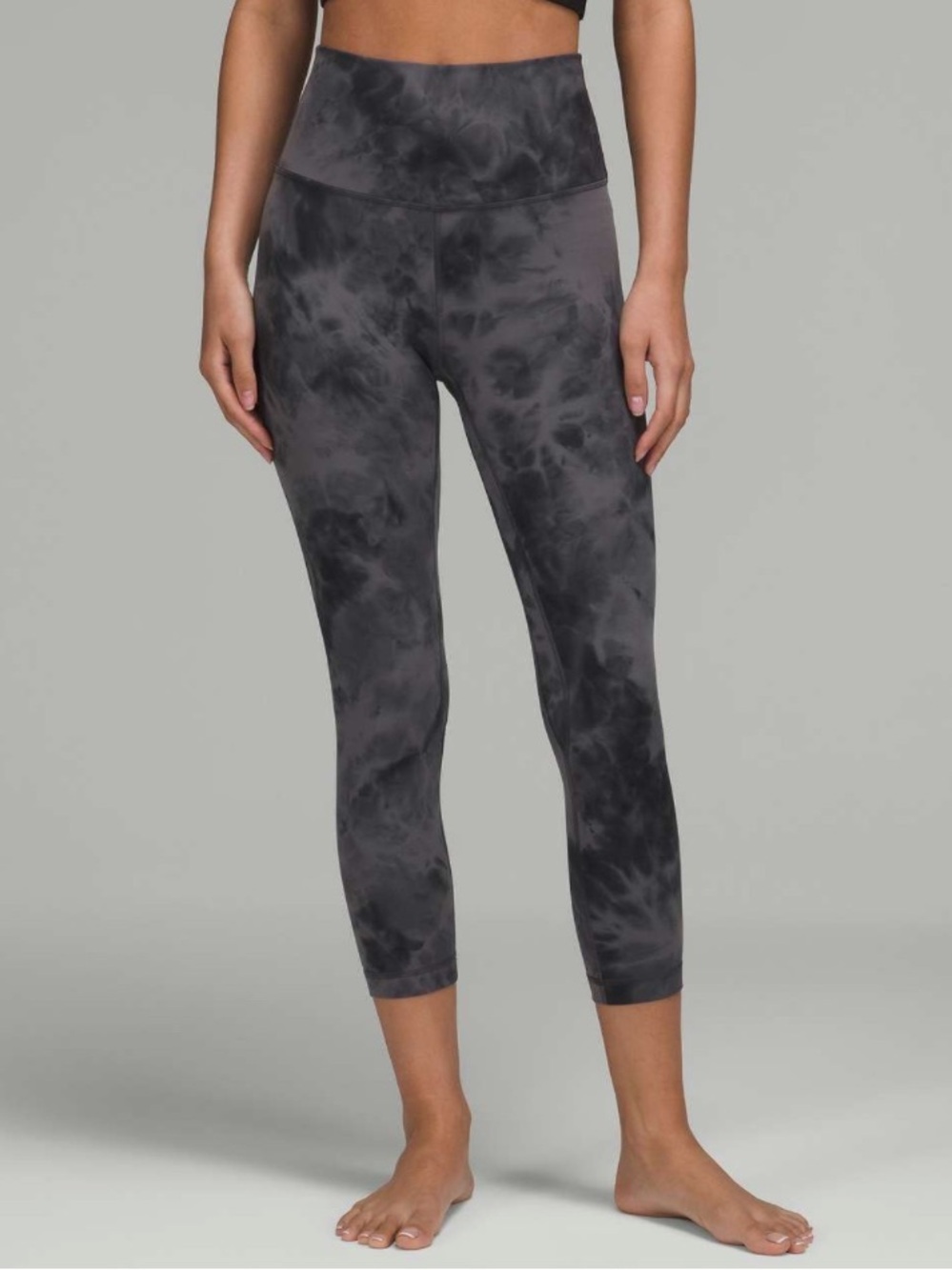 Lululemon Align High-Rise Crop 23" Diamond Dye Graphite Grey Gray Size 4 W6CE1S